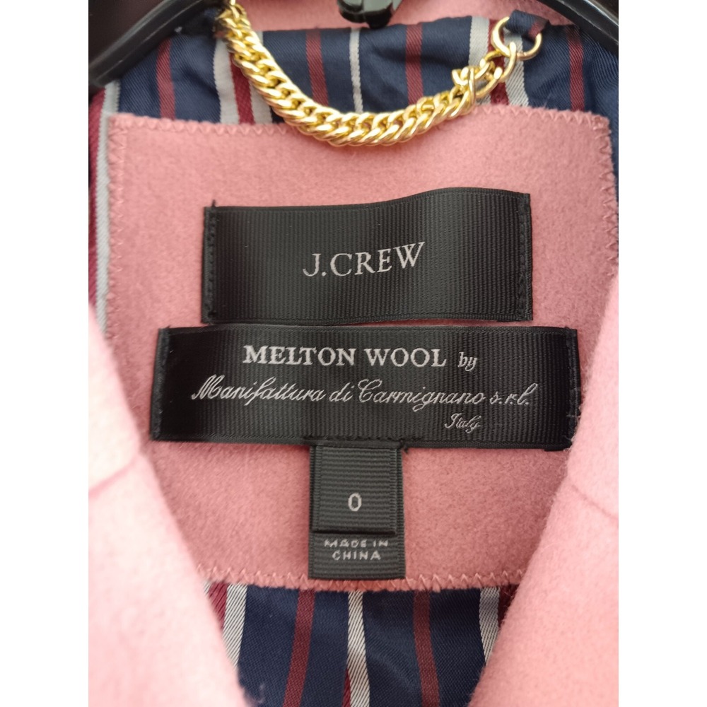 JCrew Blazer Womens 0 Pink Melton Wool Sport Jacket - Picture 6 of 8